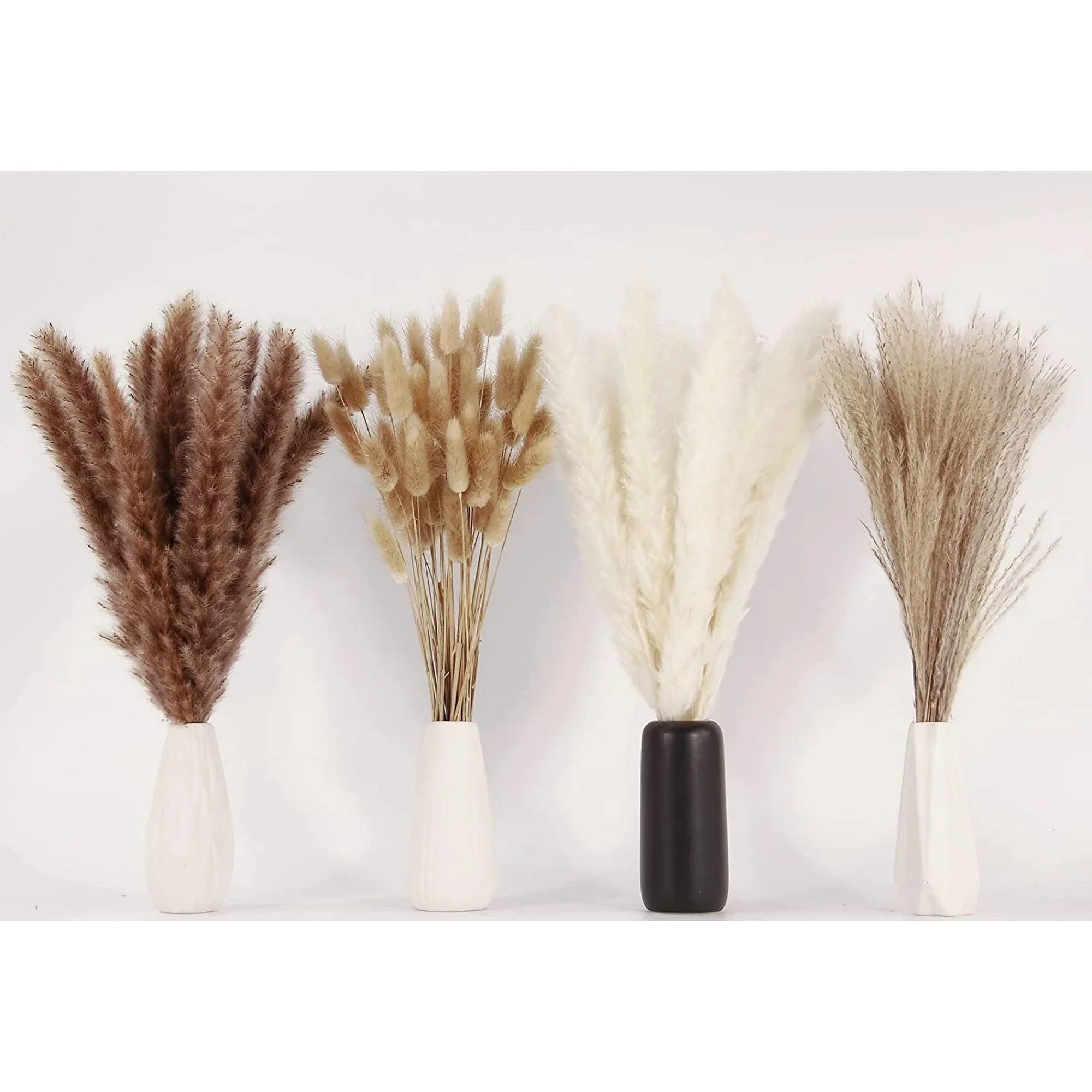 Sanmadrola Dried Pampas Grass Decor 100 PCS Home Decoration for Wedding Boho Flowers Home Table Decor Rustic Farmhouse Party Spring Decor